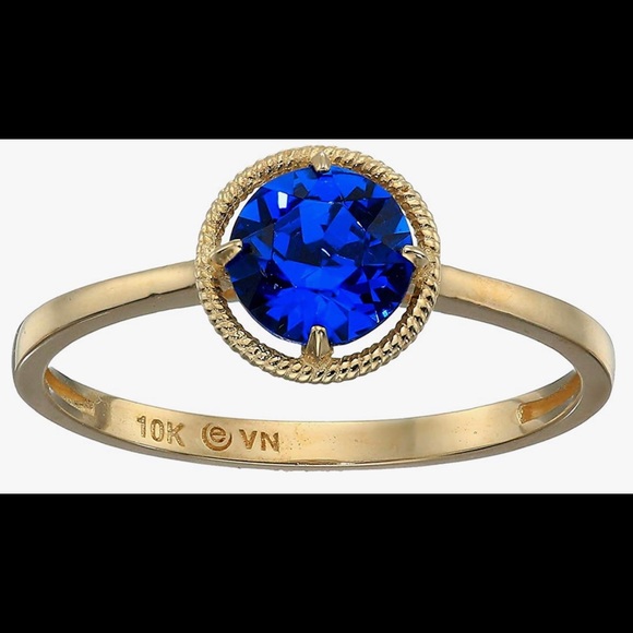 NWT 10k Gold Birthstone Ring made with Infinite Elements Crystal, MULTI COLOR💍 - Picture 15 of 15